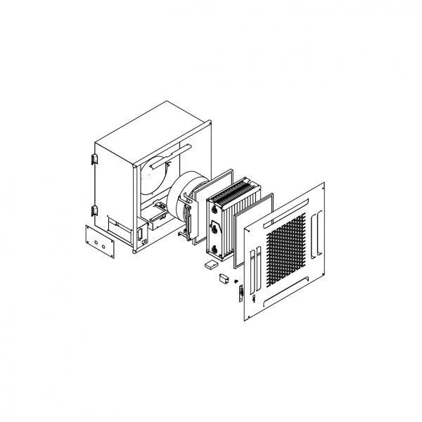 Ceiling Cassette Type Electrostatic Precipitator Structure